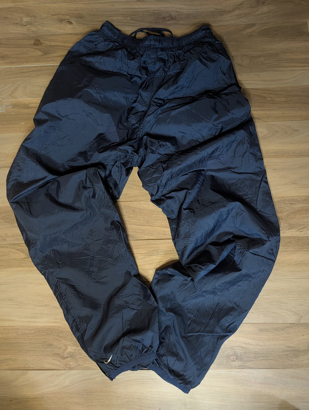 90s Nike Vintage Navy Nylon Track Pants — XL
