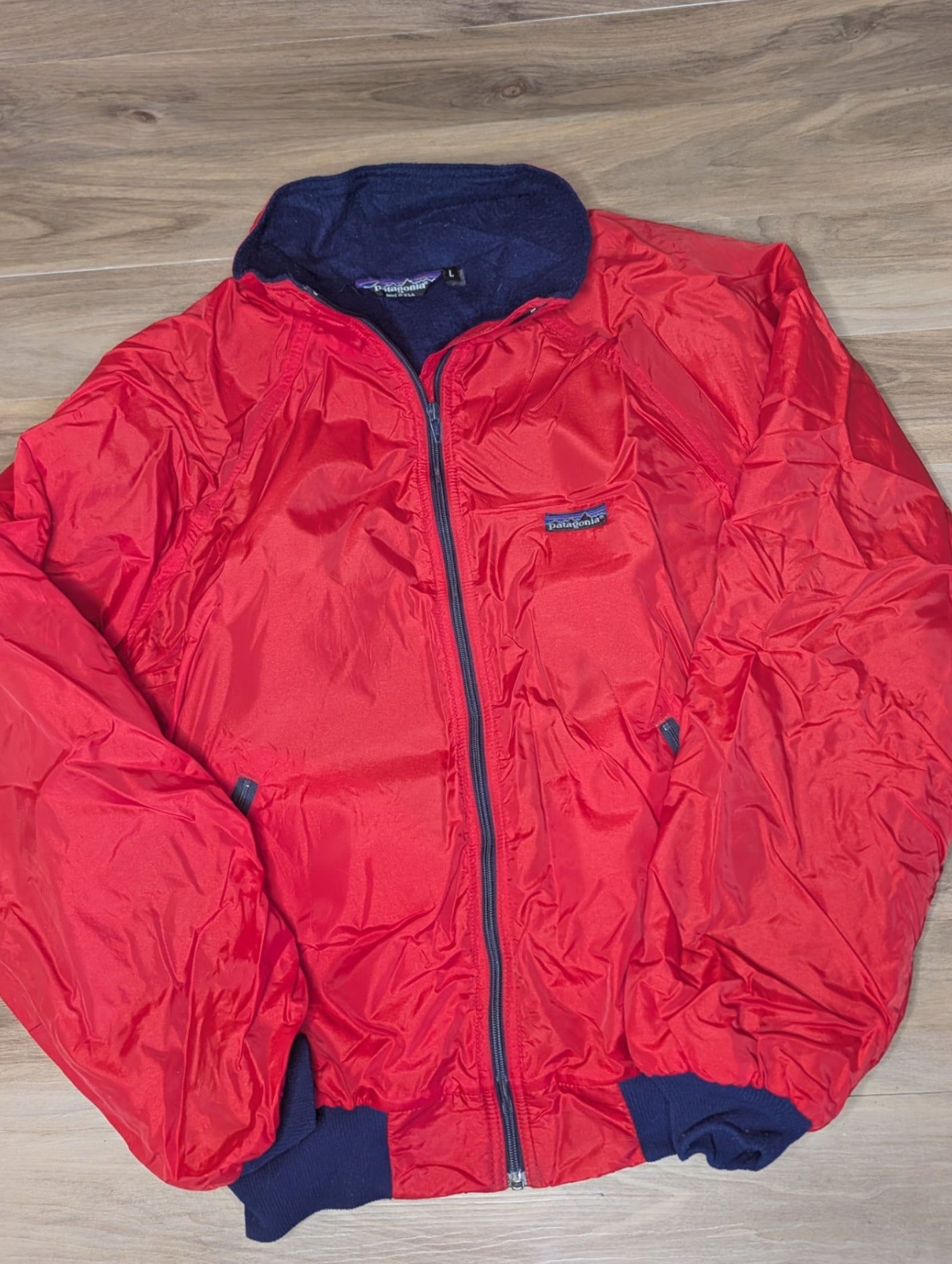 Vintage Patagonia Fleece Lined Bomber — Made in USA — Large