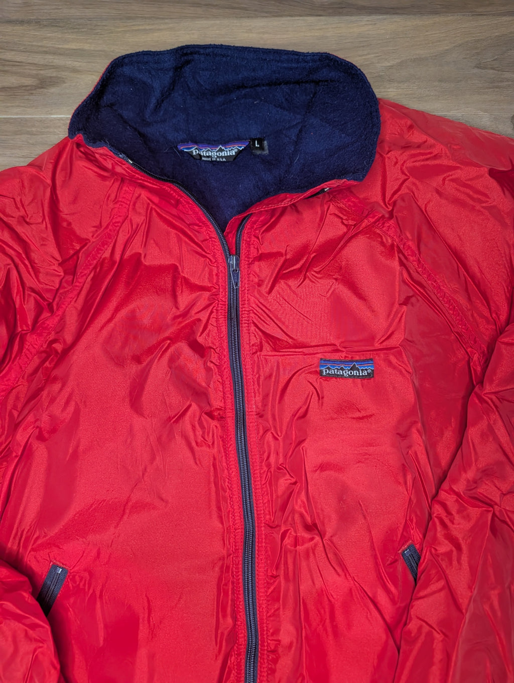 Vintage Patagonia Fleece Lined Bomber — Made in USA — Large