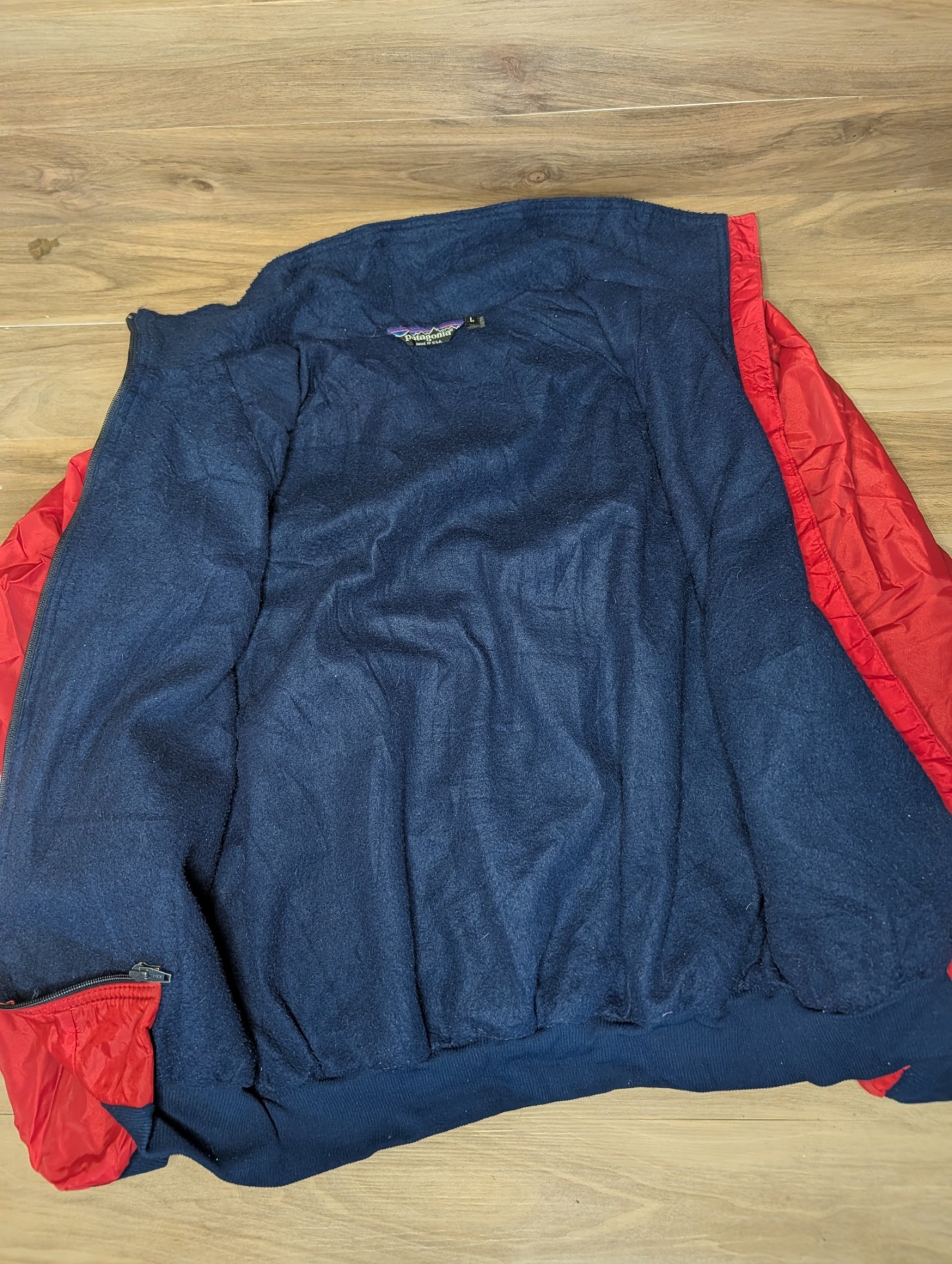 Vintage Patagonia Fleece Lined Bomber — Made in USA — Large