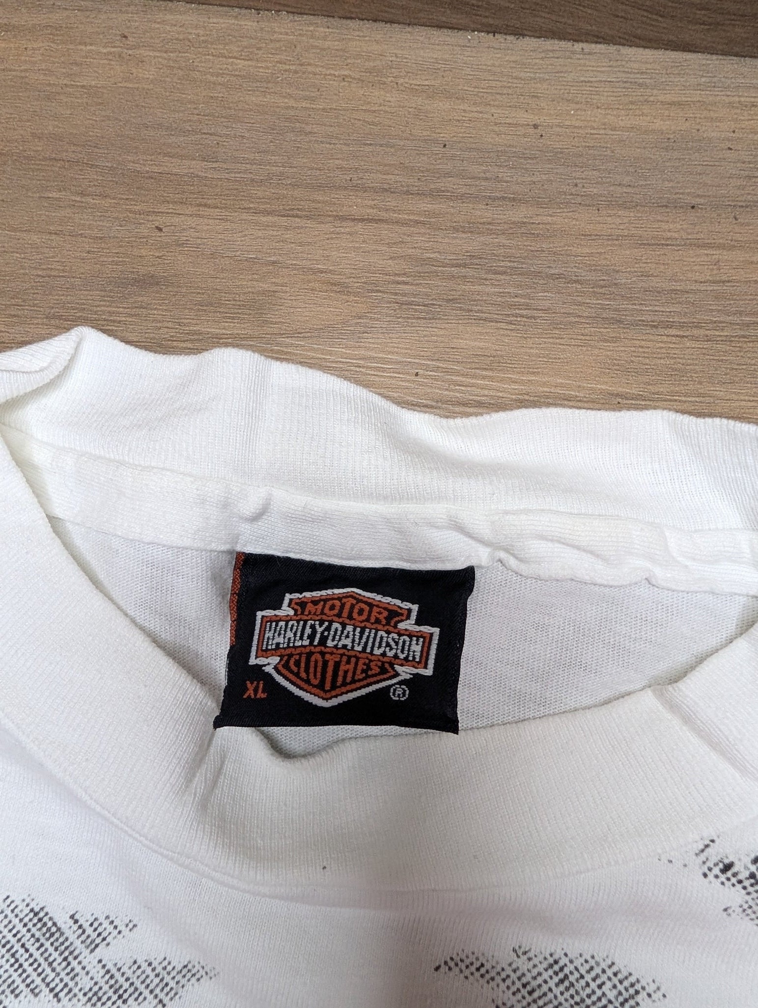 1991 Harley-Davidson AOP T-Shirt — RK Stratman — Hanes Beefy-T — XL