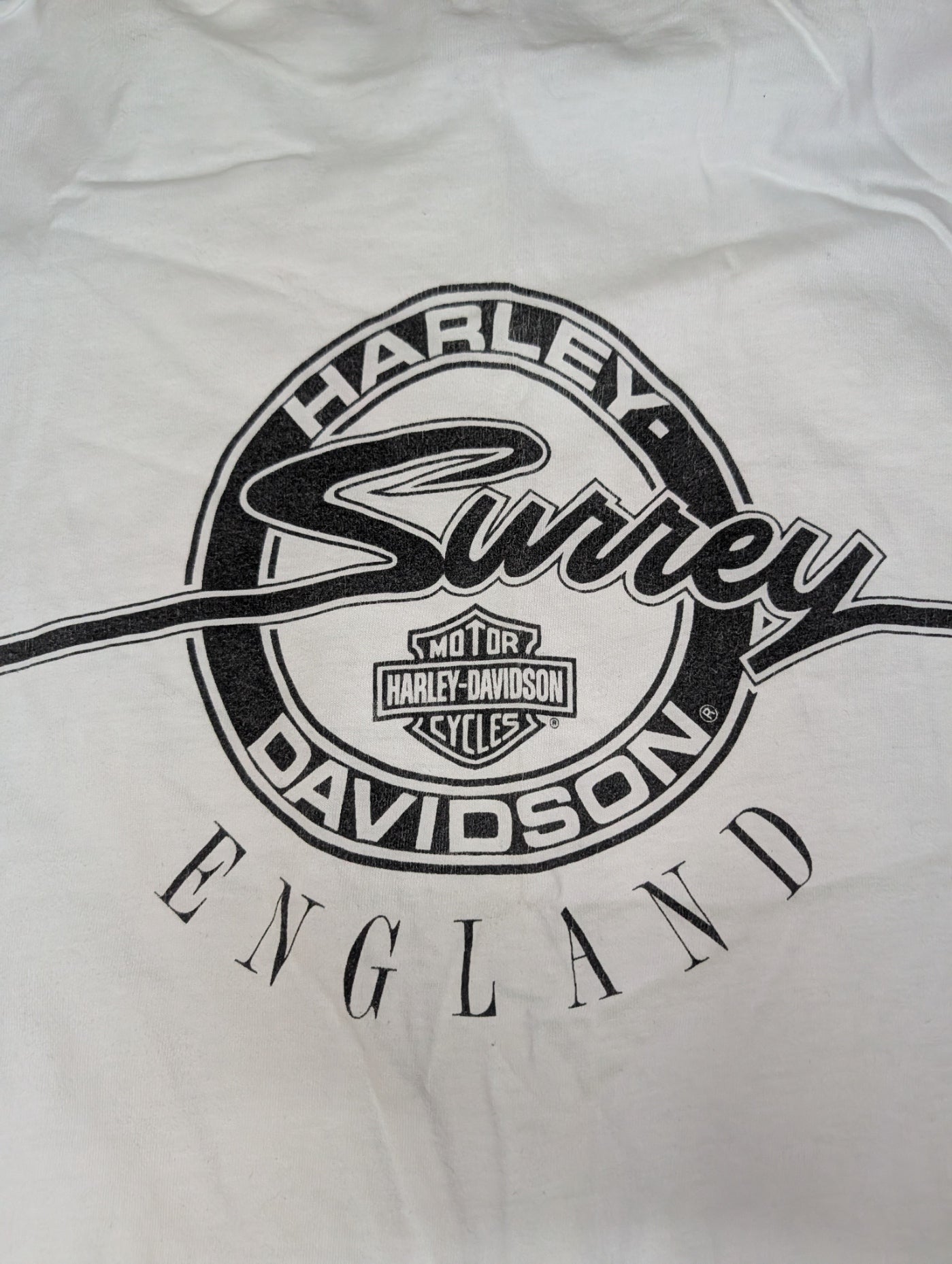 1991 Harley-Davidson AOP T-Shirt — RK Stratman — Hanes Beefy-T — XL