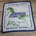 Kiton Napoli cashmere silk scarf full view on wood background