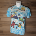 Vintage 1993 Grateful Dead Skydiving Bears T-Shirt XL Liquid Blue