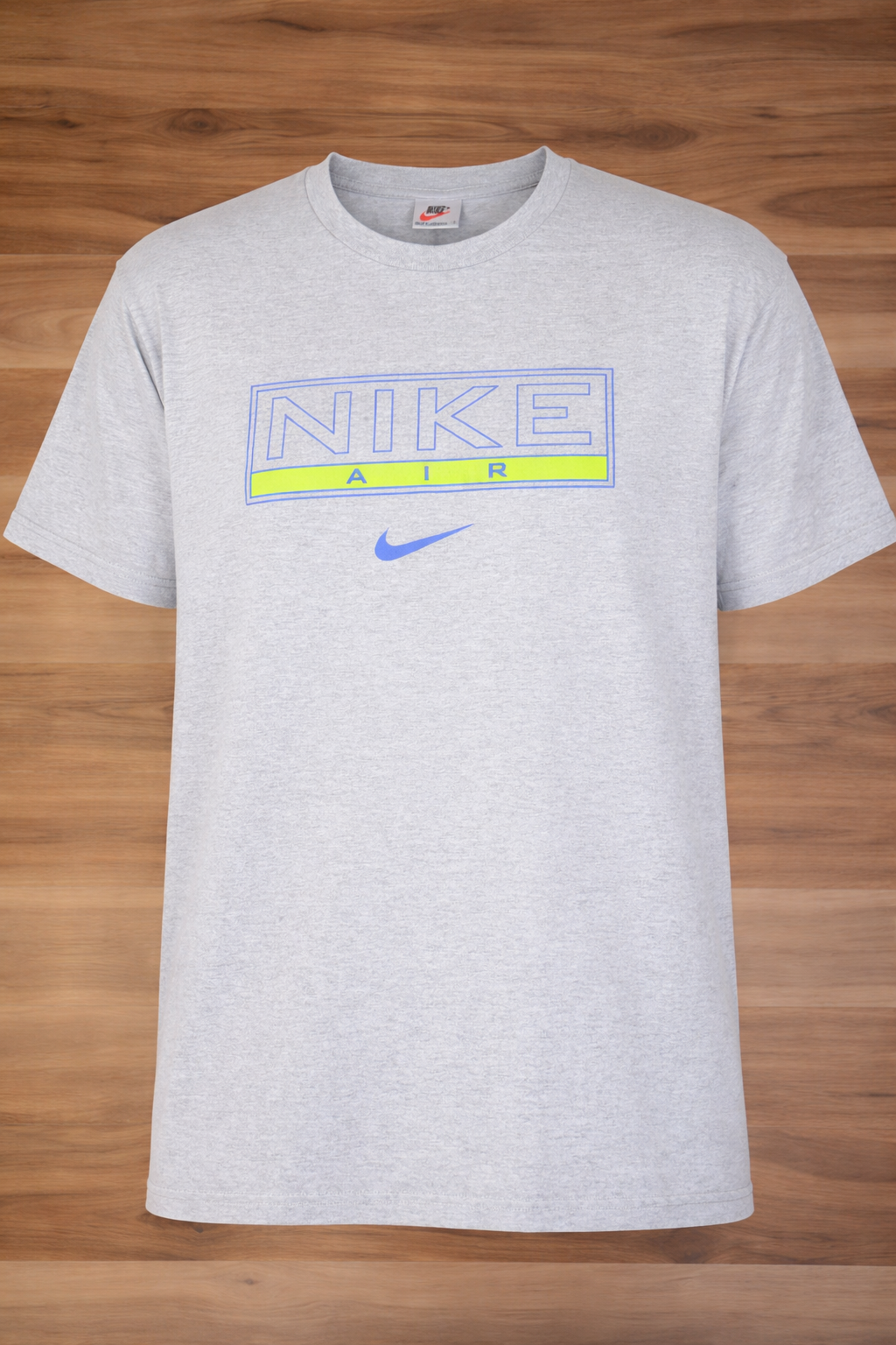 Vintage 90s Nike Air T-Shirt — Grey — Made in Australia — Large